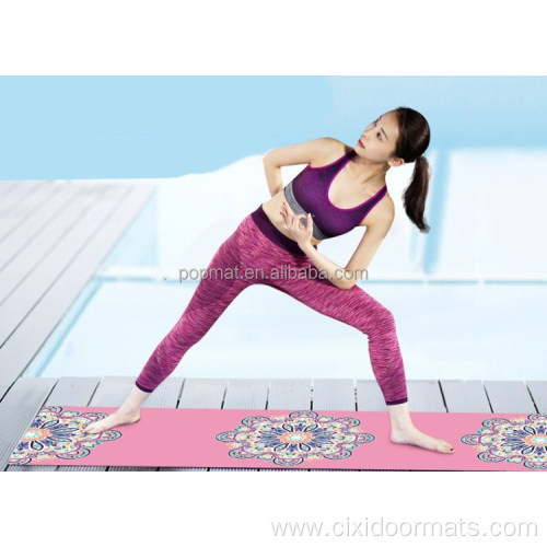 Eco Friendly Pinted Yoga Mat With Custom Logo